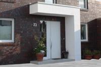 Massivhaus Gronau Ochtrup - Eingangsberdachung "L", Architektenhaus Fertighaus Effizienzhaus, Haus bauen
