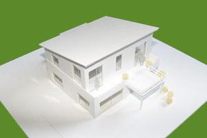 Architektur Modell - Pultdachhaus