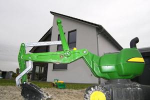 Baggerarbeiten Einfamilienhaus Pultdachhaus bei Münster