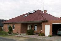 Bungalow Massivhaus in Wettringen (Steinfurt, Metelen, Rheine), Pelletheizung, Solaranlage, Freisitz, Eingang überdacht