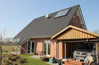 Massivhaus Klassik in Senden (Havixbeck, Nottuln) Solar, Balkon, Tonnendach - Gaube, Dachschleppe mit Säulen, Spitzerker