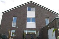 Doppelhaus mit 2 Vollgeschossen in Bocholt (Borken, Raesfeld, Rhede), Satteldach, Putz - Klinker, Erdwärmeheizung