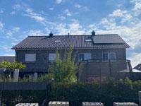 Doppelhaus mit Satteldach und 2 Vollgeschossen in Münster / NRW, Keller, Garage, Eingang überdacht, Erdwärmepumpe uvm.