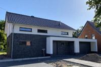 Modernes Einfamilienhaus mit 2 Geschossen bei Warendorf, NRW, Eingang überdacht, Erdwärmepumpe, Doppelgarage uvm.