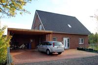EFH mit Vollkeller in der Erdwärmesiedlung NRW, Wärmepumpe, Tiefenbohrung, Doppelcarport, Trapezgabe, Klinker
