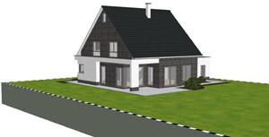 Einfamilienhaus Niedersachsen 3D Visualisierung - zwo ARCHITEKTENHAUS