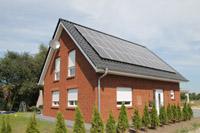 Erdwrmehaus, Niedrigenergiehaus in Ladbergen, PV-Anlage, KfW 55, Doppelcarport + Abstellraum massiv gemauert