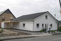 Ebenerdiger Bungalow (barrierefrei) in Lengerich NRW mit Satteldach, Erdwärme, Freisitz Terrasse, Dreifachverglasung