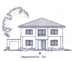 Stadtvilla Massivhaus Borken Bocholt - Ansicht