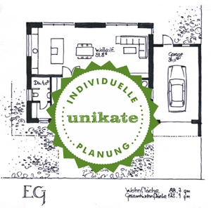 Stadtvilla Massivhaus Coesfeld Dlmen - Grundriss Erdgeschoss