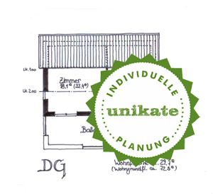 Stadtvilla Massivhaus Greven Emsdetten - Grundriss Dachgeschoss