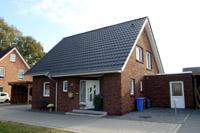 Einfamilienhaus, Eingang zurückversetzt Massivhaus (Georgsmarienhütte, Ostbevern), Erdwärme, Geothermie, FBH