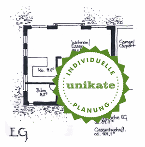 Massivhaus Mnster Mnsterland - Grundriss Erdgeschoss