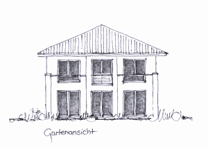 Stadtvilla Massivhaus NRW Niedersachsen - Ansicht