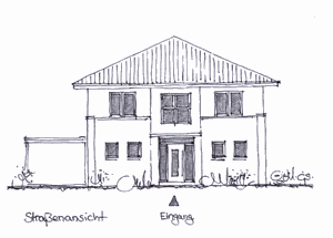 Stadtvilla Massivhaus NRW Niedersachsen - Ansicht