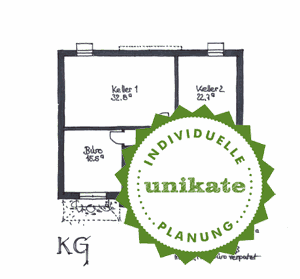 Massivhaus Recke Mettingen - Grundriss Kellergeschoss