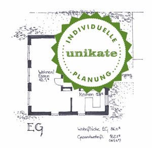Stadtvilla Massivhaus Warendorf Telgte - Grundriss Erdgeschoss