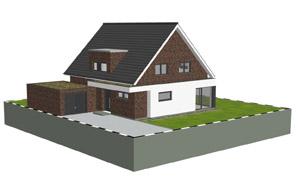 Architektur Visualisierung / 3D Visualisierung Massivh�user von zwo ARCHITEKTEN