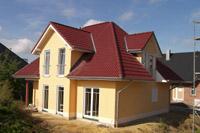 Putzbauvilla mit Walmdach in Senden Bösensell (Havixbeck, Billerbeck, Nottuln), Balkon, 4 Giebel, Freisitz Terrasse, Säulen