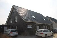 Doppelhaus Massivhaus in Greven, NRW - Flachdachausbau, kontrollierte Wohnraumlüftung (KWL mit WRG), Solaranlage