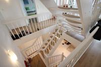 Stadtvilla Massivhaus Mnster Mnsterland - Treppenanlage, Holztreppen