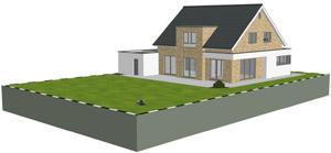 zwo Architektenhaus, 3D-Planung, Visualisierung, Niedersachsen, Georgsmarienh�tte - Osnabr�ck